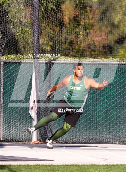 Thumbnail 1 in CIF Track and Field Championships (Boys Discus Finals) photogallery.