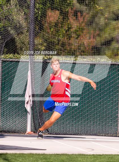 Thumbnail 2 in CIF Track and Field Championships (Boys Discus Finals) photogallery.