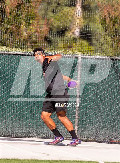 Thumbnail 2 in CIF Track and Field Championships (Boys Discus Finals) photogallery.
