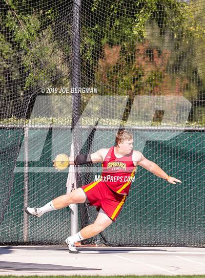 Thumbnail 3 in CIF Track and Field Championships (Boys Discus Finals) photogallery.