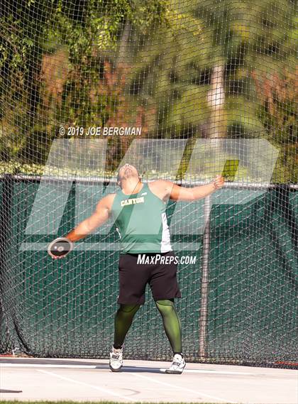 Thumbnail 3 in CIF Track and Field Championships (Boys Discus Finals) photogallery.