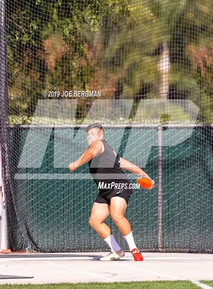 Thumbnail 1 in CIF Track and Field Championships (Boys Discus Finals) photogallery.
