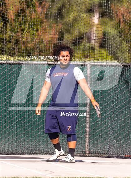 Thumbnail 1 in CIF Track and Field Championships (Boys Discus Finals) photogallery.