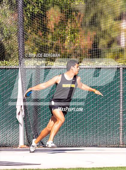 Thumbnail 1 in CIF Track and Field Championships (Boys Discus Finals) photogallery.