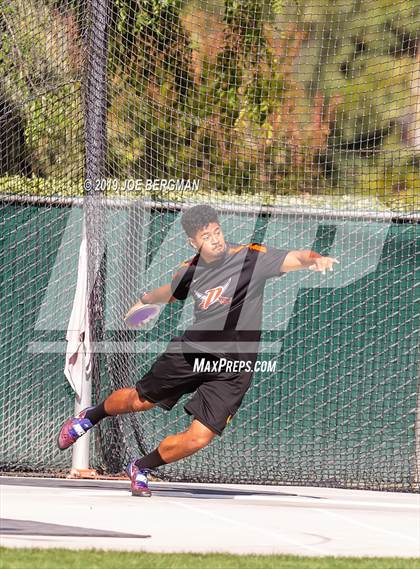 Thumbnail 1 in CIF Track and Field Championships (Boys Discus Finals) photogallery.