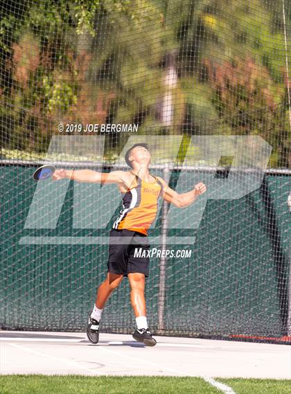 Thumbnail 2 in CIF Track and Field Championships (Boys Discus Finals) photogallery.