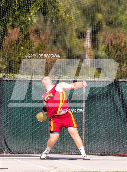 Thumbnail 1 in CIF Track and Field Championships (Boys Discus Finals) photogallery.