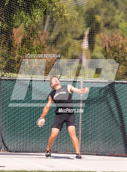 Thumbnail 1 in CIF Track and Field Championships (Boys Discus Finals) photogallery.