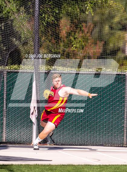 Thumbnail 3 in CIF Track and Field Championships (Boys Discus Finals) photogallery.