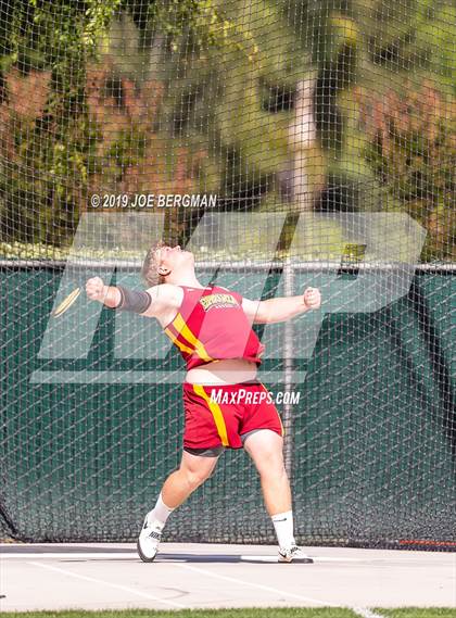 Thumbnail 2 in CIF Track and Field Championships (Boys Discus Finals) photogallery.