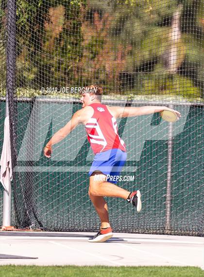 Thumbnail 3 in CIF Track and Field Championships (Boys Discus Finals) photogallery.