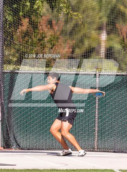 Thumbnail 2 in CIF Track and Field Championships (Boys Discus Finals) photogallery.
