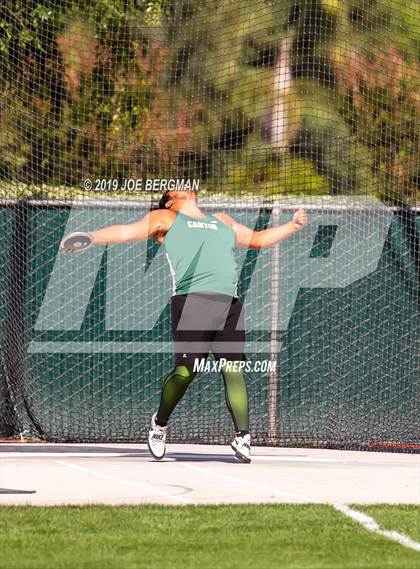 Thumbnail 2 in CIF Track and Field Championships (Boys Discus Finals) photogallery.