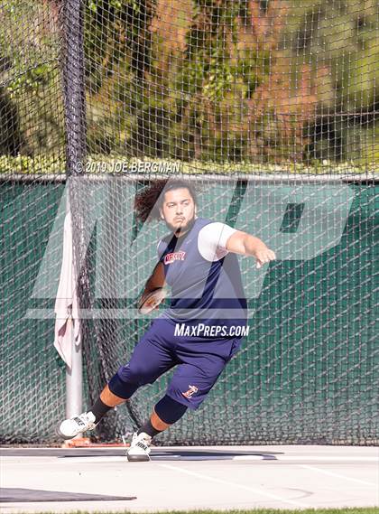 Thumbnail 2 in CIF Track and Field Championships (Boys Discus Finals) photogallery.