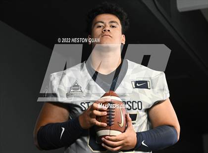 Thumbnail 2 in St. John Bosco (Preseason Football Photoshoot) photogallery.