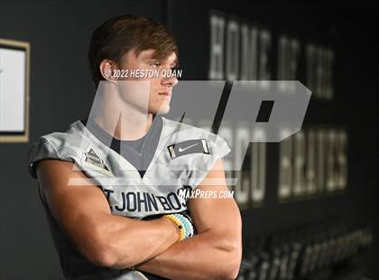Thumbnail 1 in St. John Bosco (Preseason Football Photoshoot) photogallery.