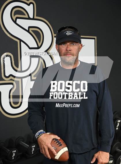 Thumbnail 2 in St. John Bosco (Preseason Football Photoshoot) photogallery.