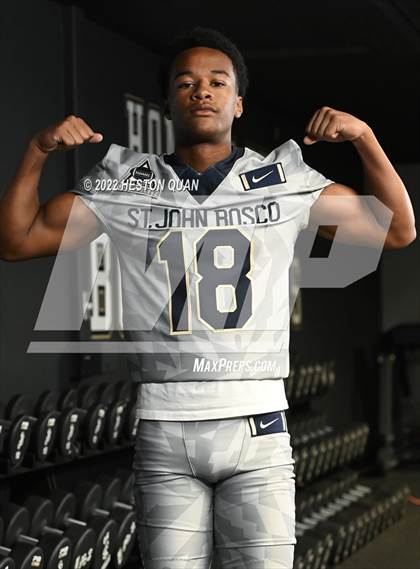 Thumbnail 3 in St. John Bosco (Preseason Football Photoshoot) photogallery.