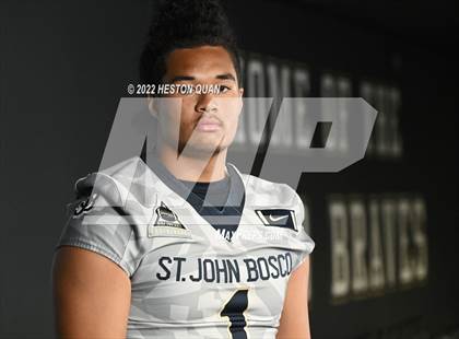 Thumbnail 3 in St. John Bosco (Preseason Football Photoshoot) photogallery.