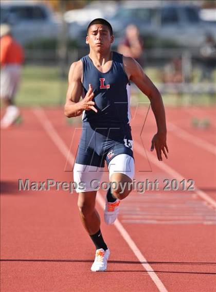 Thumbnail 1 in Titan Top 9 Invitational (Boys 100m Dash) photogallery.