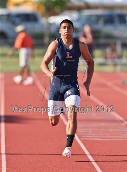 Thumbnail 2 in Titan Top 9 Invitational (Boys 100m Dash) photogallery.