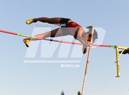 Thumbnail 1 in CIF State Track and Field Championships (Girls Pole Vault Qualifying) photogallery.