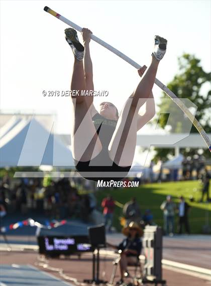 Thumbnail 2 in CIF State Track and Field Championships (Girls Pole Vault Qualifying) photogallery.