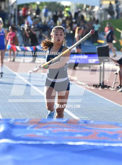 Thumbnail 1 in CIF State Track and Field Championships (Girls Pole Vault Qualifying) photogallery.