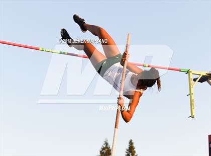 Thumbnail 1 in CIF State Track and Field Championships (Girls Pole Vault Qualifying) photogallery.