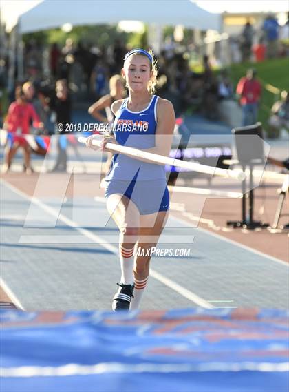 Thumbnail 3 in CIF State Track and Field Championships (Girls Pole Vault Qualifying) photogallery.