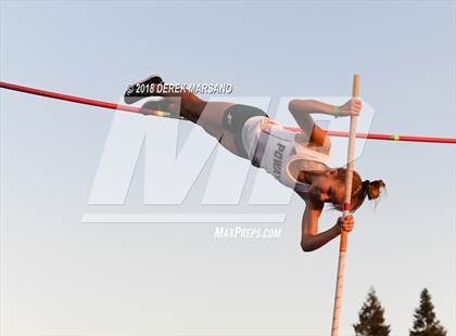 Thumbnail 3 in CIF State Track and Field Championships (Girls Pole Vault Qualifying) photogallery.