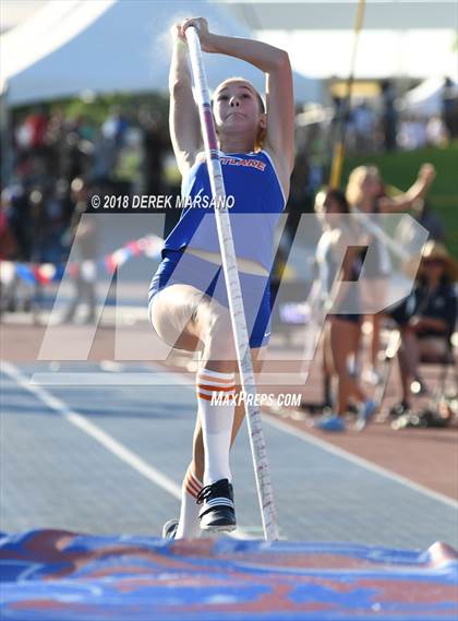Thumbnail 1 in CIF State Track and Field Championships (Girls Pole Vault Qualifying) photogallery.