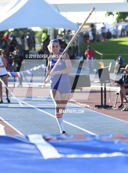 Thumbnail 2 in CIF State Track and Field Championships (Girls Pole Vault Qualifying) photogallery.