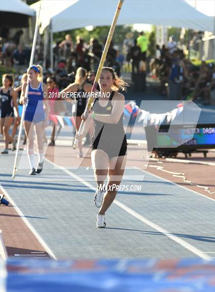 Thumbnail 1 in CIF State Track and Field Championships (Girls Pole Vault Qualifying) photogallery.