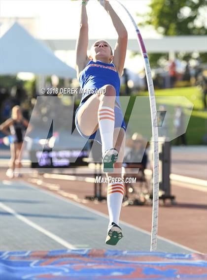 Thumbnail 1 in CIF State Track and Field Championships (Girls Pole Vault Qualifying) photogallery.