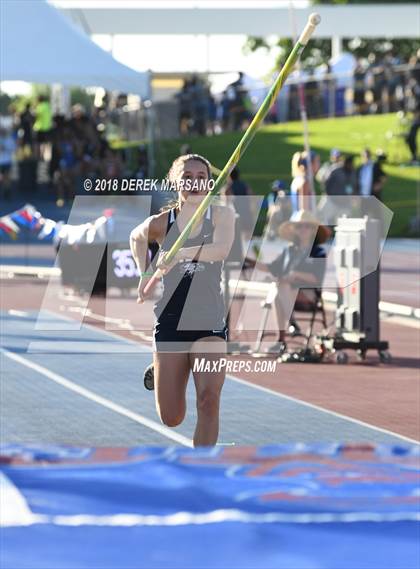 Thumbnail 2 in CIF State Track and Field Championships (Girls Pole Vault Qualifying) photogallery.