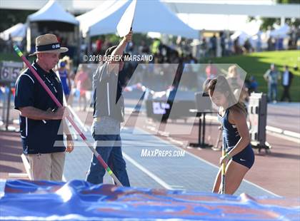 Thumbnail 2 in CIF State Track and Field Championships (Girls Pole Vault Qualifying) photogallery.