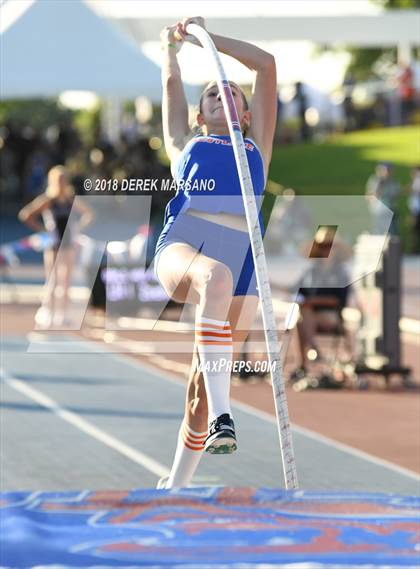 Thumbnail 3 in CIF State Track and Field Championships (Girls Pole Vault Qualifying) photogallery.