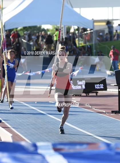Thumbnail 2 in CIF State Track and Field Championships (Girls Pole Vault Qualifying) photogallery.