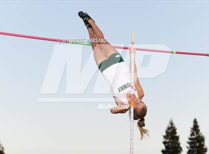 Thumbnail 3 in CIF State Track and Field Championships (Girls Pole Vault Qualifying) photogallery.