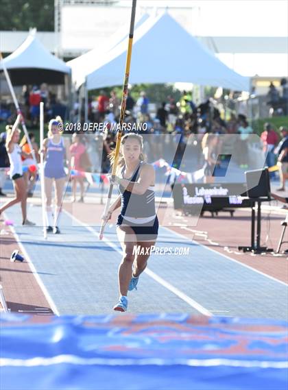 Thumbnail 3 in CIF State Track and Field Championships (Girls Pole Vault Qualifying) photogallery.