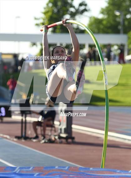 Thumbnail 1 in CIF State Track and Field Championships (Girls Pole Vault Qualifying) photogallery.