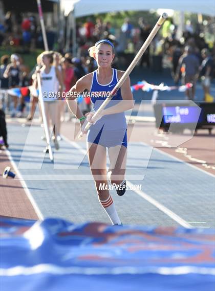 Thumbnail 1 in CIF State Track and Field Championships (Girls Pole Vault Qualifying) photogallery.