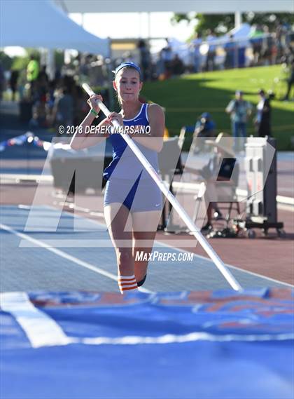 Thumbnail 3 in CIF State Track and Field Championships (Girls Pole Vault Qualifying) photogallery.