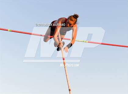 Thumbnail 1 in CIF State Track and Field Championships (Girls Pole Vault Qualifying) photogallery.