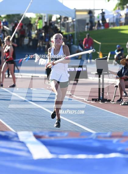 Thumbnail 3 in CIF State Track and Field Championships (Girls Pole Vault Qualifying) photogallery.
