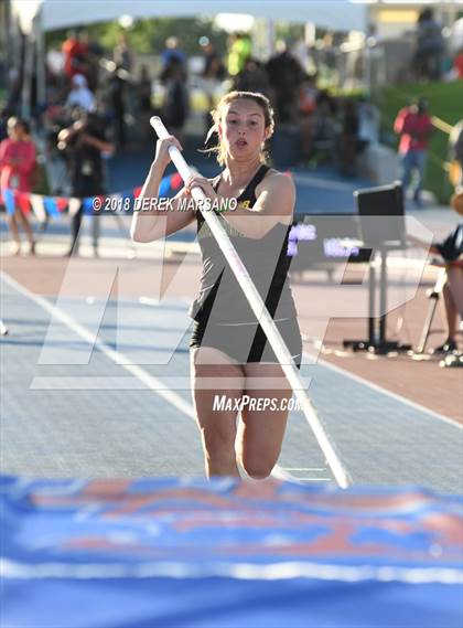 Thumbnail 1 in CIF State Track and Field Championships (Girls Pole Vault Qualifying) photogallery.