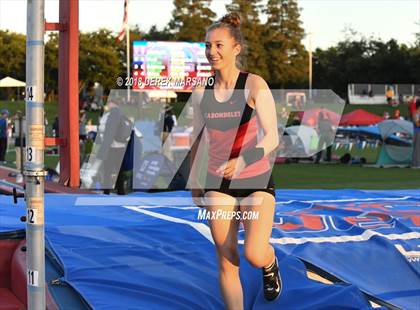 Thumbnail 3 in CIF State Track and Field Championships (Girls Pole Vault Qualifying) photogallery.