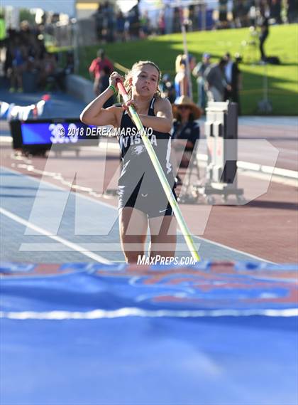 Thumbnail 1 in CIF State Track and Field Championships (Girls Pole Vault Qualifying) photogallery.