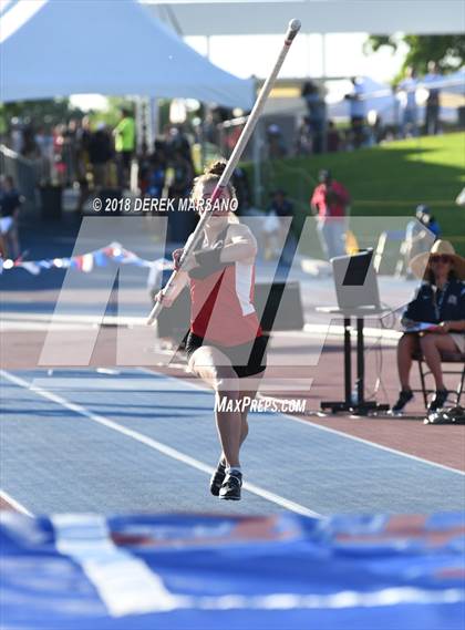 Thumbnail 3 in CIF State Track and Field Championships (Girls Pole Vault Qualifying) photogallery.